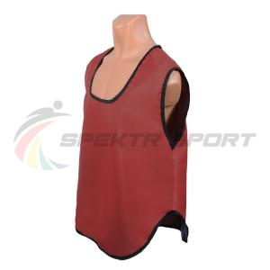 Купить Манишка футбольная односторонняя Spektr Sport красная, р.36-40 в Короче 