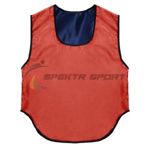 Купить Манишка футбольная двусторонняя Spektr Sport красно-синяя р. 36-40 в Короче 