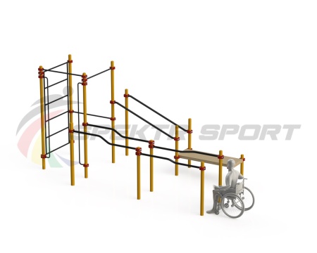Купить Спортивный комплекс для инвалидов-колясочников WRK-D16_76mm в Короче 