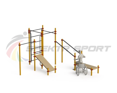 Купить Спортивный комплекс для инвалидов-колясочников WRK-D20_76mm в Короче 